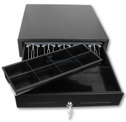 Денежный ящик электромеханический Optima CD410, цвет черный - фото