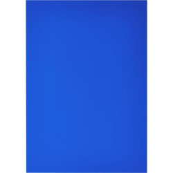 Обложка A4 Пластик 300мкм OFFiCE KiT(50шт),цвет - синий - blue, для переплета - фото