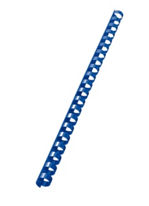 Пружина Пластик 10мм OFFiCE KiT(100шт),цвет - синий - blue, для переплета