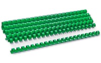 Пружина Пластик 25мм OFFiCE KiT(50шт),цвет - зеленый - green, для переплета - фото